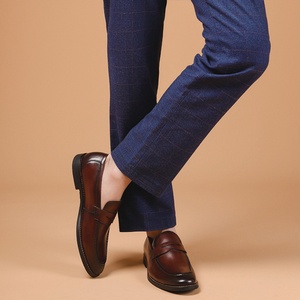 Zapatos de Vestir Casuales de Cuero Vacuno Auténtico para Hombre, Mocasines Cómodos para Oficina, Precio al por Mayor - Product Image 3