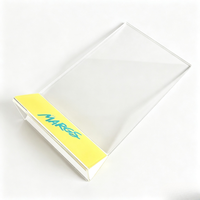 Support de table en acrylique haute transparence pour cartes de table, présentoir promotionnel personnalisé avec logo pour menu de restaurant