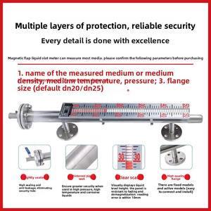 Hochpräziser Magnetischer Flip-Panel-Füllstandsanzeiger aus Edelstahl mit Fernübertragung 4-20mA Schwimmerschalter Wasserstandsanzeige - Product Image 3