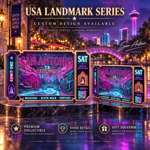 Barra de Cobre Fino 999 de 5 oz con Estampado de San Antonio, Relieve 3D, Efecto UV, Artesanía Metálica Artística de la Ciudad de <span class=keywords><strong>Alamo</strong></span> - Product Image 2