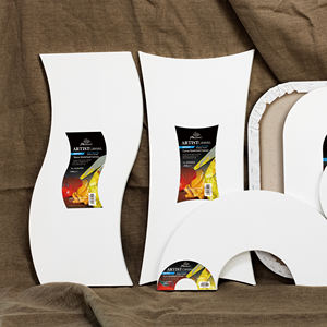 Phoenix sanatçı sınıf toptan asit ücretsiz üçlü boyama sanat boş yarım daire tuval gerilmiş - Product Image 3