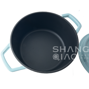 Batterie de cuisine en fonte pour four hollandais <span class=keywords><strong>Mni</strong></span> vente en gros Casserole en fonte émaillée - Product Image 5