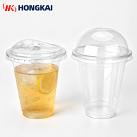 Lot de 1000 gobelets jetables en PP de 12 oz avec couvercles, pour bubble tea, boba tea, café et jus de citron