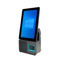 Kiosque de commande en libre-service sur pied avec écran tactile LCD intelligent de 15,6 pouces, personnalisable par le fabricant (OEM)
