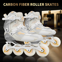 Patins à roulettes professionnels en fibre de carbone pour adultes et enfants, patins à roulettes en plein air, chaussures de patinage en ligne, patins à roulettes de slalom freestyle