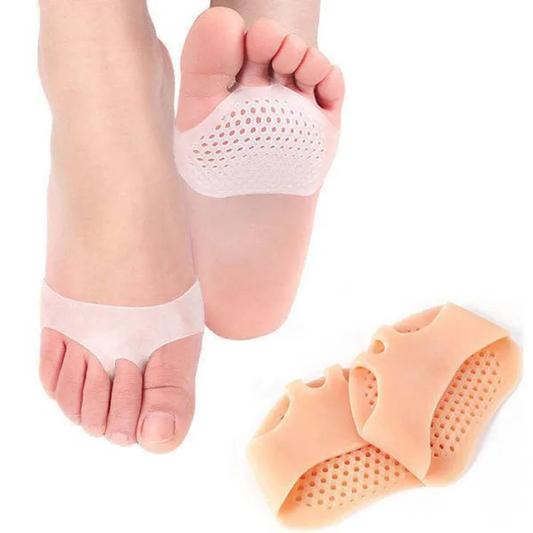 Hot sale 1 Pair shoe pad for shoes soft Gel Forefoot cushion Metatarsal Pad Foot Care Pain Relief half insole