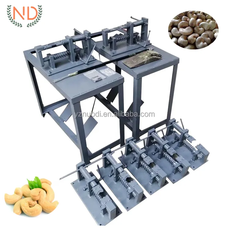 manual raw cashew nut opener cutting machine cashew nut husk breaking cracking machine