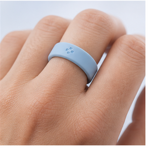 เคสวงแหวนสีฟ้าใสสำหรับ Oura Ring 4 Gen 3, ตัวป้องกันซิลิโคนแบบมีโลโก้สั่งทำได้, ดีไซน์เกมเมอร์ย้อนยุค, ป้องกันรอยขีดข่วนแบบบาง - Product Image 6