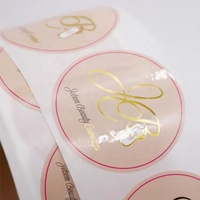 Étiquettes adhésives rondes imperméables en vinyle avec impression personnalisée de rouleau de papier autocollant avec logo personnalisé