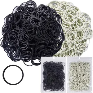 Wholesale Cheap Mini Black Color Latex Hair Elastic Rubber Band