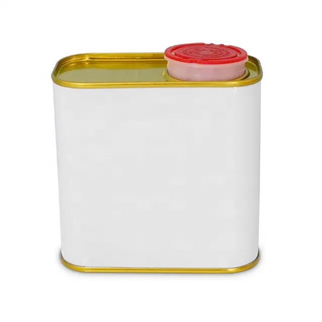 0.5L metal round empty chemical lubricating oil packaging can container with plastic lid engine oil bottle can manufacturer