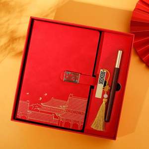 New Customized Promotional Business Bank Note Leatherette Journal Leather Diary Notebook and Pen <b>Gift</b> Corporate <b>Gifts</b> Set - Product Image 3