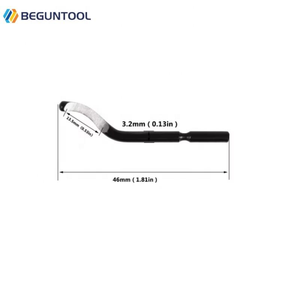 10 piezas/caja Cuchillas para desbarbar BS1010 BS1018, Raspador de desbarbado de acero HSS para metal, plástico y madera, Compatible con mangos <span class=keywords><strong>Noga</strong></span>/NG - Product Image 6