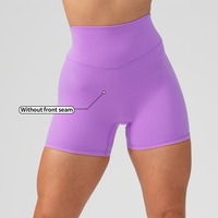 Shorts de yoga et de fitness taille haute 2026, effet push-up en V, respirants, grande taille, avec logo personnalisé, pour femme