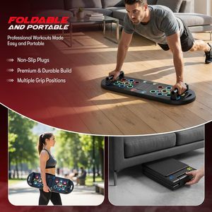 HAVENITY Tabla <span class=keywords><strong>de</strong></span> Ejercicios y Flexiones 22 en 1 con Bandas <span class=keywords><strong>de</strong></span> Resistencia, Entrenador <span class=keywords><strong>de</strong></span> Core, Almohadillas <span class=keywords><strong>de</strong></span> Espuma Plegables para Codos, Equipo <span class=keywords><strong>de</strong></span> Gimnasio en Casa para Unisex - Product Image 5