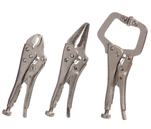3 PCS in One Curved Jaw Locking Pliers <b>Set</b> Carbon Steel Metric DIY OEM Multi-Function Pliers - Product Image 1