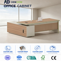 Meubles de bureau modernes, bureau pour employés, table de travail, bureau d'ordinateur avec structure métallique pour immeuble de bureaux