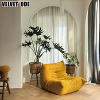 Canapé bohème en chenille Caterpillar To-go, tissu anti-abrasion, fauteuil ergonomique pour salon, zone de réception