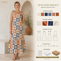 Robe longue Yegao Florals pour femme, imprimé marguerite, ourlet détachable, vêtements pour femme, robe longue pour femme, vente en gros OEM