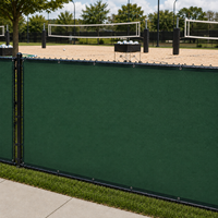 Paravent de protection pour terrain de volley-ball Gust-Lock, en HDPE haute densité, résistant, barrière anti-vent pour clôture périphérique