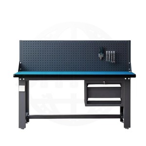 Banc de travail robuste personnalisable avec tiroirs à outils multifonctionnels et étagères de rangement à crochets pour le travail du bois - Product Image 4