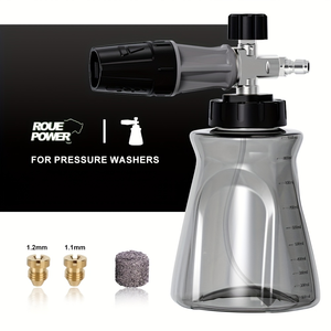 Nouveaux accessoires pour nettoyeur haute pression: canon à mousse transparent, kit de lance à mousse de neige, connexion rapide de 1/4 ", <span class=keywords><strong>buse</strong></span> réglable idéale - Product Image 2