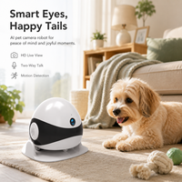 Caméra d'intérieur ODM pour animaux de compagnie avec vidéo HD, contrôle par application et fonction de conversation vocale, visionnage à distance pour chiens et chats à usage domestique
