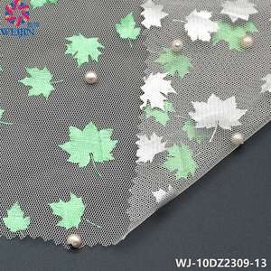 ชุดเดรสลำลองสำหรับการแสดงบนเวทีผ้าทอตาข่าย<span class=keywords><strong>ผ้า</strong></span>ถักลายใบเมเปิ้ลโพลีเอสเตอร์ออกแบบได้ตามต้องการ - Product Image 4