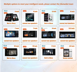 แผงควบคุม Glomarket Tuya ขนาด 7 นิ้ว แผงควบคุมบ้านอัจฉริยะสำหรับระบบอัตโนมัติทั้งหลัง |   อเล็กซา ซิกบี ฮับ รีโมท 720P ติดผนัง - Product Image 6