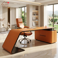 Mesa de Oficina Portátil de Madera Maciza de Estilo Italiano de Lujo Personalizada, Ahorra Espacio, con Almacenamiento y Tomacorriente Integrado para Oficina en Casa