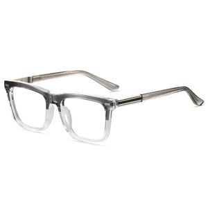 Nouvelles montures de lunettes pour hommes avec logo personnalisé, vente en gros, montures TR de haute qualité, lunettes noires, lunettes carrées de <span class=keywords><strong>luxe</strong></span>, mode, 84007 - Product Image 5