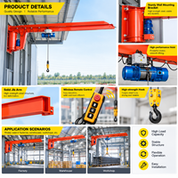 Grue murale innovante à flèche réglable, neuve, pour une productivité accrue grâce aux composants de base renforcés