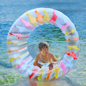Roue aquatique gonflable colorée pour piscine, jouet d'été pour enfants, idéal pour la plage, le lac et les fêtes estivales - Product Image 6