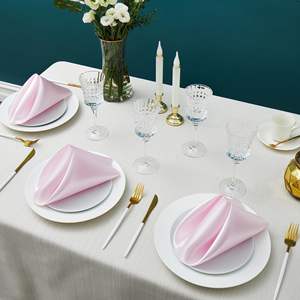 ผ้าเช็ดปากผ้าซาตินอีสเตอร์ลายกระต่ายสำหรับอาหารฤดูใบไม้ผลิและการล่าไข่ - Product Image 3