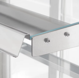 Vitrine <span class=keywords><strong>réfrigérée</strong></span> pour boulangerie à température unique, noire, verticale, à angle droit, avec éclairage LED - Product Image 3