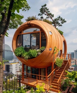Maison sculptée sur mesure, hôtel touristique, pour une conception intéressante et unique de la salle panoramique de l'hôtel - Product Image 4