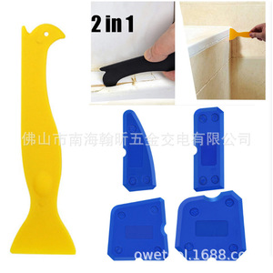 2 In 1 Silicone Squeegee <b>Hook</b> For Floor Grout Sealing Kitchen Bathroom Blue - Product Image 1