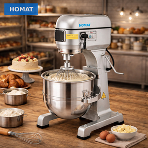 HM-201 Batteur sur socle commercial 20L à 3 vitesses, mélangeur planétaire haut de gamme en acier inoxydable pour pâte et gâteaux - Product Image 1