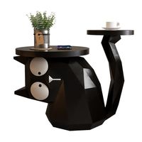 Accessoires créatifs de salon: Tables d'appoint de canapé, tables d'angle, armoires de chevet mobiles, tables basses de sol adaptées aux chats
