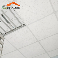 Plaque de plafond suspendu en fibre minérale blanche de style nouveau, 4 pieds x 2 pieds, 600 x 600 mm