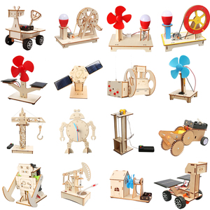 Kit scientifique et d'ingénierie STEM en bois pour enfants - Jouets éducatifs pour l'école, certifiés CE - Product Image 1