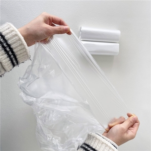 High Density Large PE Trash Packaging Bags on Roll Recycled 50 Gallon with Custom Logo Color for Supermarket & Exhibition Use - Product Image 6