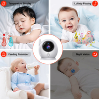Caméra de surveillance pour bébé intelligente miniature AHSX, best-seller, fournisseur, 4,3 pouces, HD 720P/1080P, audio bidirectionnel sans fil, berceuses, vision nocturne