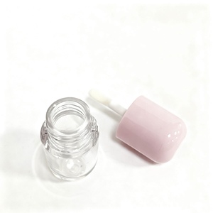 Chai Màu Hồng Nắp Lớn Dính Bàn Chải <span class=keywords><strong>Applicator</strong></span> 4Ml Lip Gloss Ống Bán Buôn Thông Tư Lip Dầu Ống Mỹ Phẩm Lip Men Container - Product Image 3