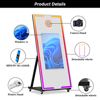 Photo Booth Cetak Instan 70-inci Mendukung iPad, Printer SLR, Kamera, Dilengkapi Wi-Fi/Bluetooth, Garansi 2 Tahun, Model Terlaris