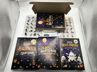 Calendrier de l'Avent Surprise Halloween 24 Jours : Kit de Construction Maison Hantée, Boîte Mystère Jouets, Cadeau Surprise pour Enfants