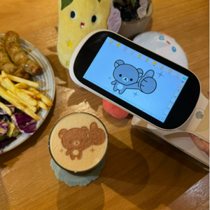เครื่องพิมพ์กาแฟอัตโนมัติเต็มรูปแบบ EVEBOT เครื่องพิมพ์อิงค์เจ็ทแบบแท่นราบสำหรับอาหาร เครื่องพิมพ์ลายลาเต้อาร์ต เครื่องพิมพ์กาแฟแบบพกพา - Product Image 3