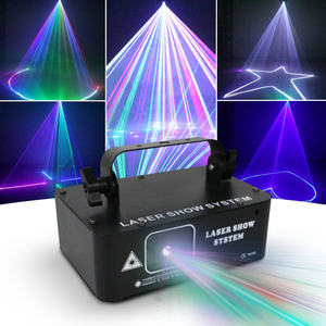 Profesyonel DMX512 RGB <span class=keywords><strong>lazer</strong></span> tarayıcı LED sahne ışık projektör DJ disko ses aktif festivali Bar kulübü parti sahne aydınlatma - Product Image 1