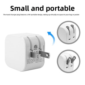 <span class=keywords><strong>Cargador</strong></span> <span class=keywords><strong>de</strong></span> Teléfono Móvil con Doble Puerto USB-C <span class=keywords><strong>de</strong></span> Carga Rápida ETL US PD20W para Japón con Certificación PSE - Product Image 4