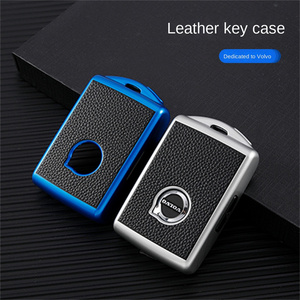 Housse de <span class=keywords><strong>clé</strong></span> de voiture, étui en TPU, étui en cuir, accessoires <span class=keywords><strong>porte</strong></span>-clés pour <span class=keywords><strong>Volvo</strong></span> A XC60 XC90 2022s60 s90 1 - Product Image 3
